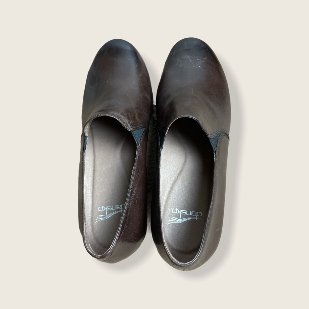 Robin Chocolate Burnished Dansko Shoes Size 9/39 - Picture 3 of 15
